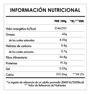 mix omega ESP 250g tabela nutricional