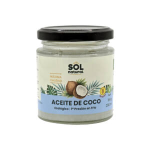 Aceite de coco virgen Bio 200ml Sol Natural