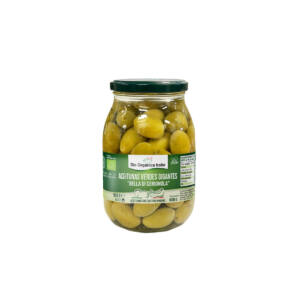 Aceitunas verdes gigantes bella di Cerignola Bio 950g Organica Italia
