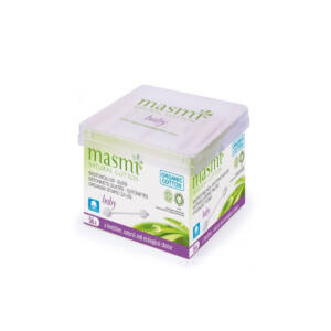 Bastoncillos de algodon para bebe bio 56ud Masmi