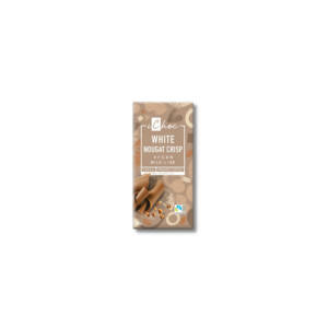 Chocolate blanco vegano con praline y crocante de avellana Bio 80g Ichoc