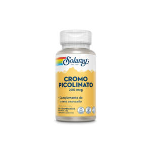 Picolinato de cromo Chromium Picolinate 200mcg 50comp Solaray