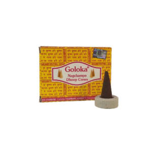 Conos Incienso Goloka amarillo 10 conos Nag Champa
