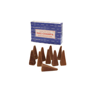 Conos Reflujo Satya Original Dhoop (azul) 10 conos Nag Champa