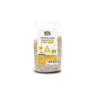 Copos de avena gruesos sin gluten bio 500g Sol Natural