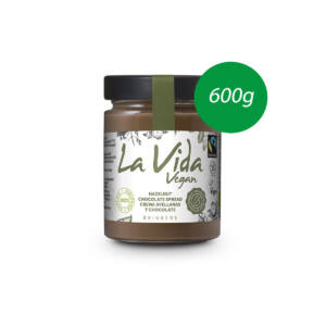 Crema de chocolate con avellanas vegana Bio 600g La Vida Vegan