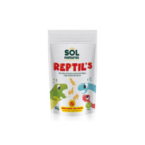 Galletas de Avena integral y fruta REPTIL'S (forma de dinosaurios) bio 90g Sol Natural