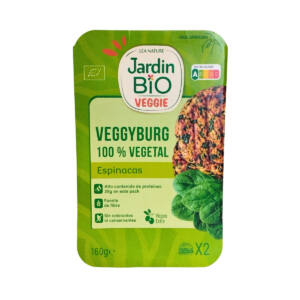 Hamburguesa (jardin bio) Espinacas 100% vegetal Bio 160g AHIMSA