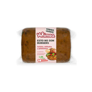 Hamburguesa seitan shitake pimientos granel Bio 750g AHIMSA