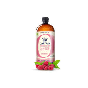 Kombucha ZERO Raspberry Bio 1L Captain Kombucha