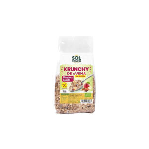 Krunchy avena manzana-canela sin gluten bio 350g Sol Natural