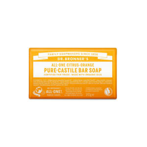Pastilla de jabon citricos - naranja bio 140g Dr. Bronner's