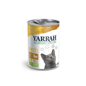 Pate para gatos de pollo y algas  bio lata 400g Yarrah