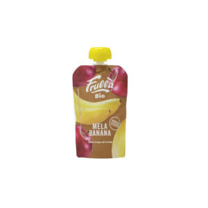 Pure de manzana y platano bio doypack 100g Frulla