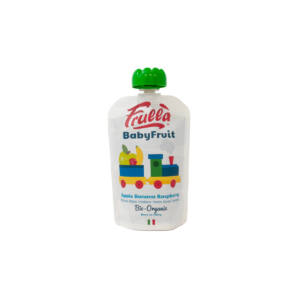 Pure Manzana, Platano y Frambuesa bio (caja 10u) Baby 100g Frulla