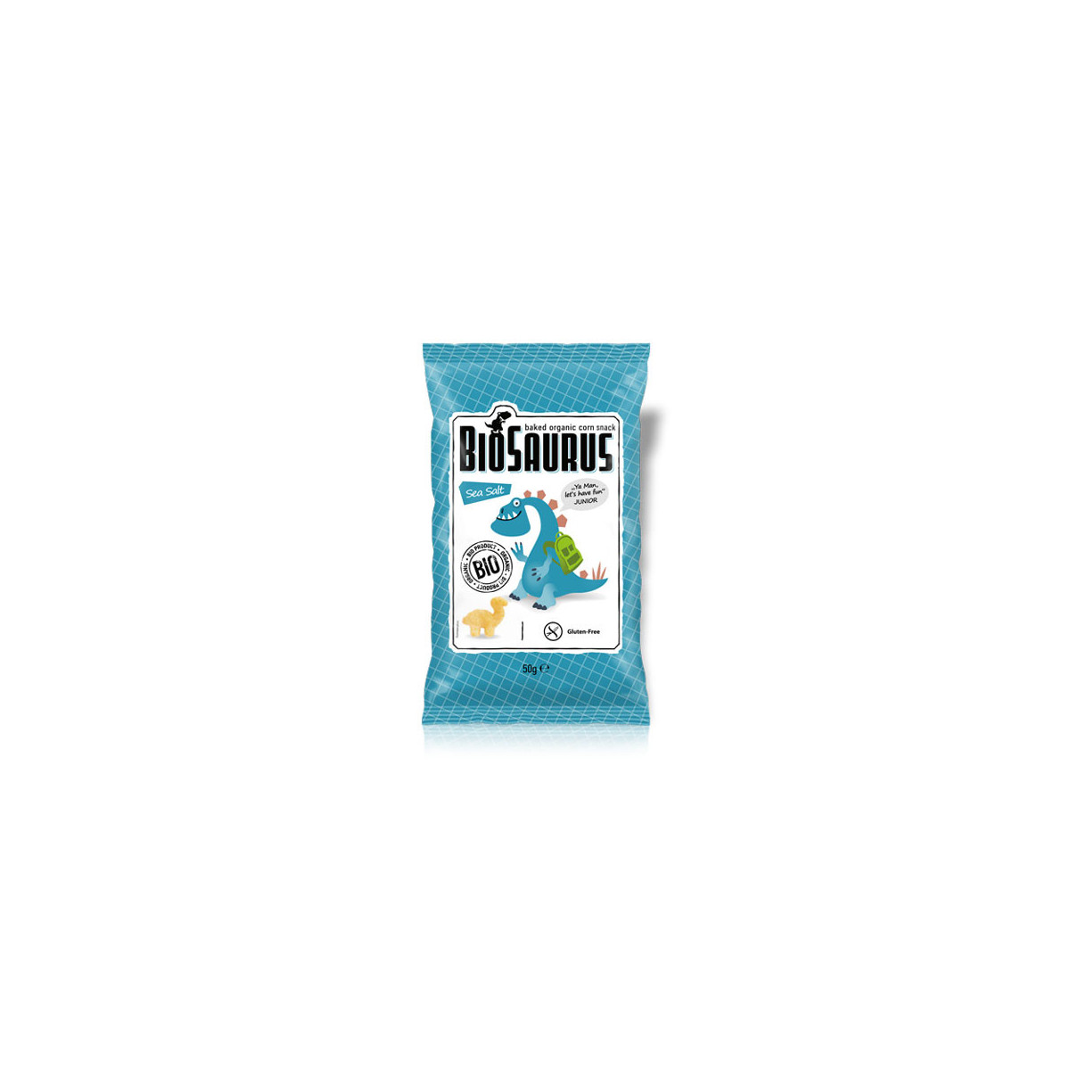 Snack con sal marina sin gluten Bio 50g BioSaurus