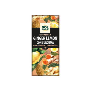 Tableta chocolate jengibre limon y curcuma bio 70g Sol Natural