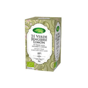 Te verde jengibre y limon 20 filtros Artemis