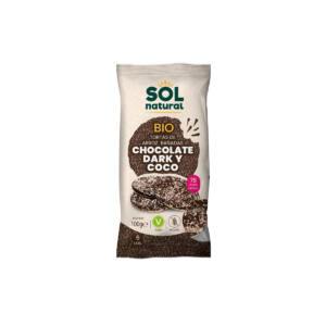 Tortitas de arroz chocolate dark y coco s/g bio 100g Sol Natural