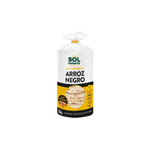 Tortas de arroz negro y curcuma s/gluten bio 100g Sol Natural