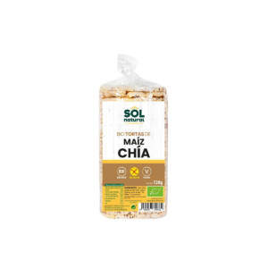 Tortas de maíz y chía sin gluten bio 120 g Sol Natural