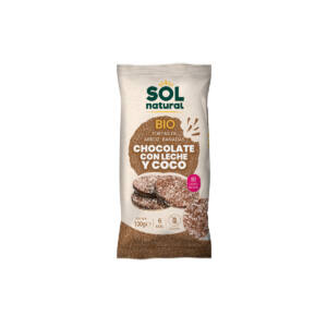 Tortitas de arroz chocolate y coco s/g bio 100g Sol Natural