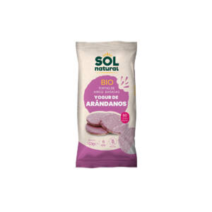 Tortitas de arroz yogur y arandano s/g bio 100g Sol Natural