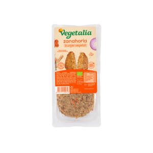 Vegeburguer de seitan y zanahoria bio 160g Vegetalia