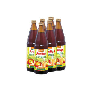 Vinagre de manzana sin filtrar bio 6x750ml Voelkel