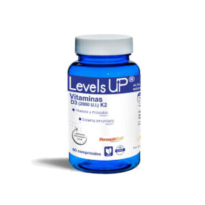 Vitamina D3 (2000 UI) + K2 60 comp Levels Up