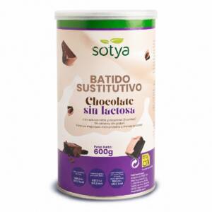 Batido sustitutivo saciante de Chocolate Sin Lactosa 600g Sotya